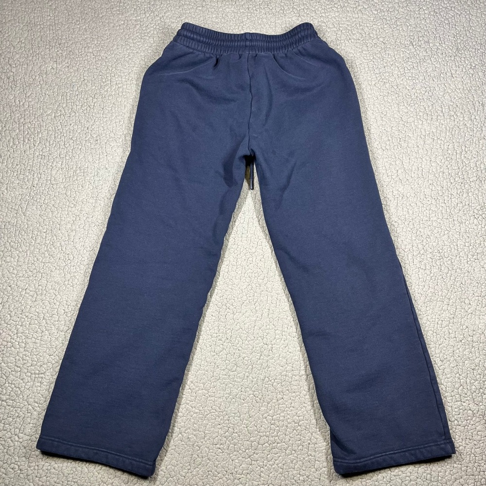 Aritzia Sweatfleece Boyfriend Fit Wide Leg Sweatpants Navy Blue XS 6440 - Picture 5 of 14